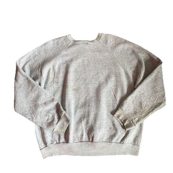 Vintage 90s Drag Racing Gray Crewneck Sweatshirt XXL Funny Car Distressed Baggy - Picture 2 of 9
